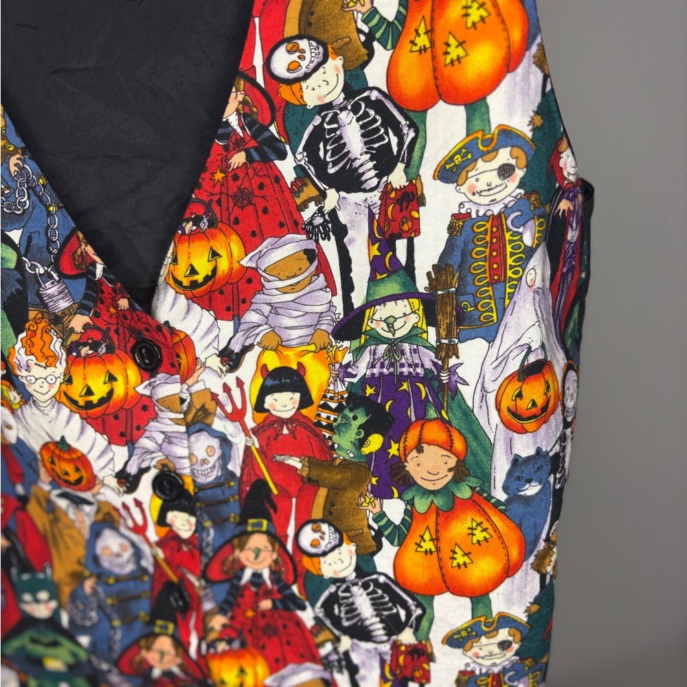 Halloween 111 Main Vintage Festive Women’s Vest‎ Size Medium/Large? - Picture 2 of 6
